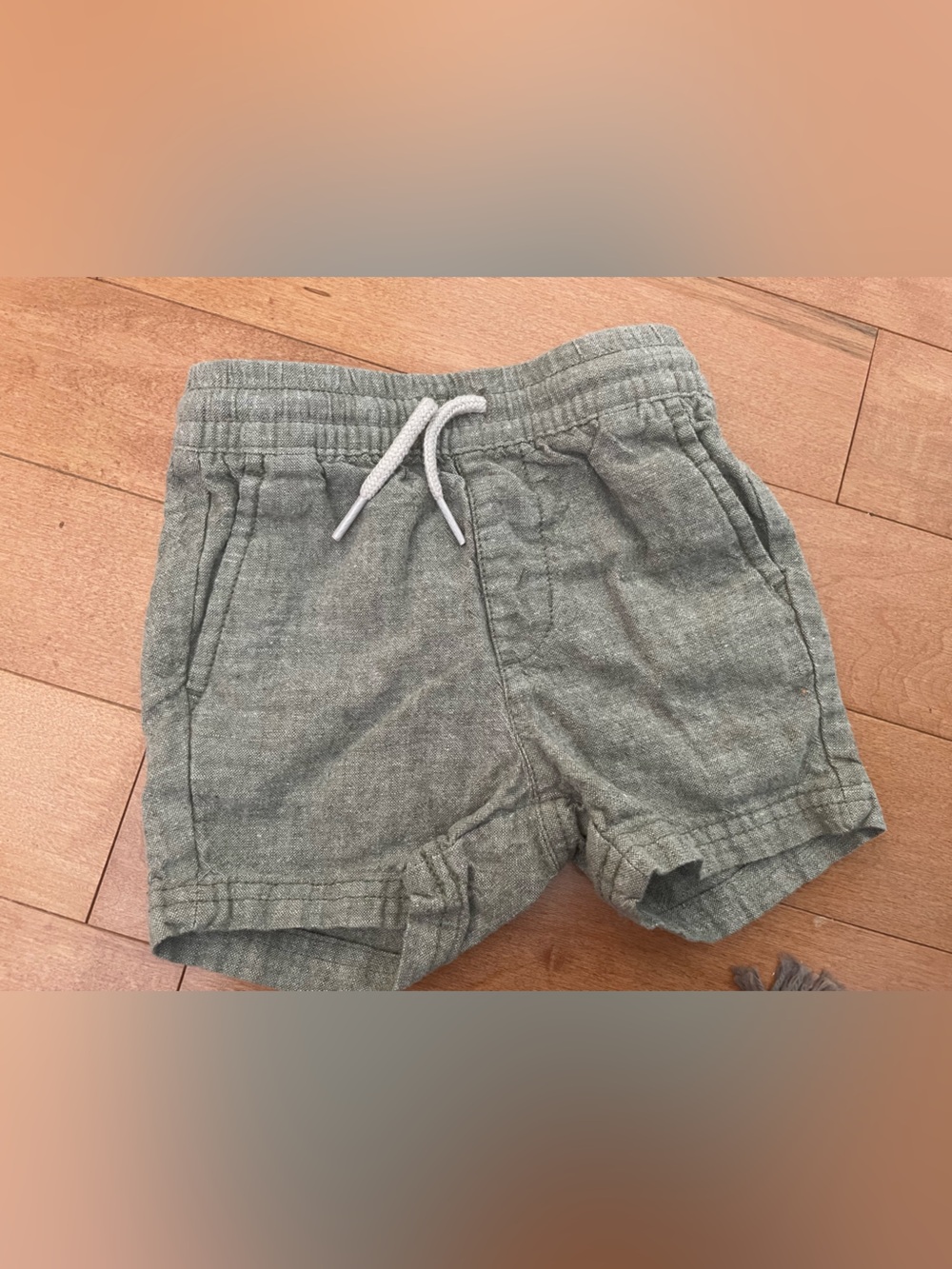 Old Navy Olive Drawstring Knit Shorts for Kids
